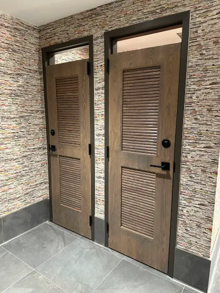 louvered door